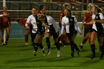 Emily Vaughan equalises deep into added time v Ebbsfleet 1-1.jpg