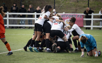 2023-2024 v Millwall Lge cup qrts Lizzie Adams has just scored the winner, by AlexB.jpg