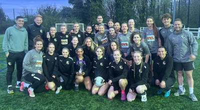 DFCG 2024-2025 U16s with Kent Cup with DFC Women 14-4-2026 closer.jpg